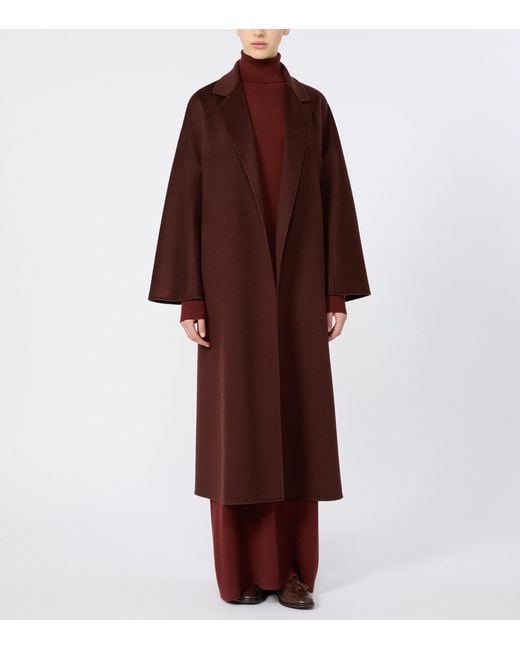 Max Mara Brown Cashmere Ludmilla Wrap Coat