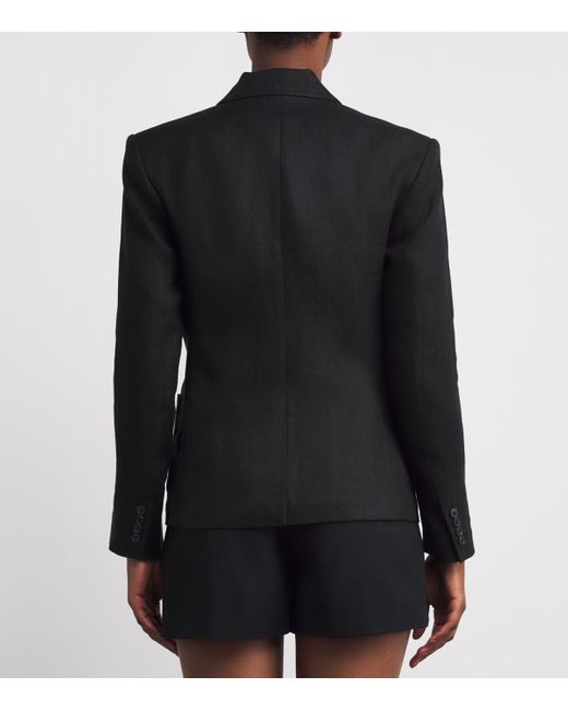 Polo Ralph Lauren Black Linen Woven Crest Sport Jacket
