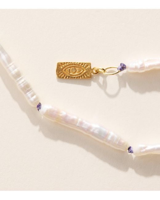 Hermina Athens Natural Beaded Pearl Necklace