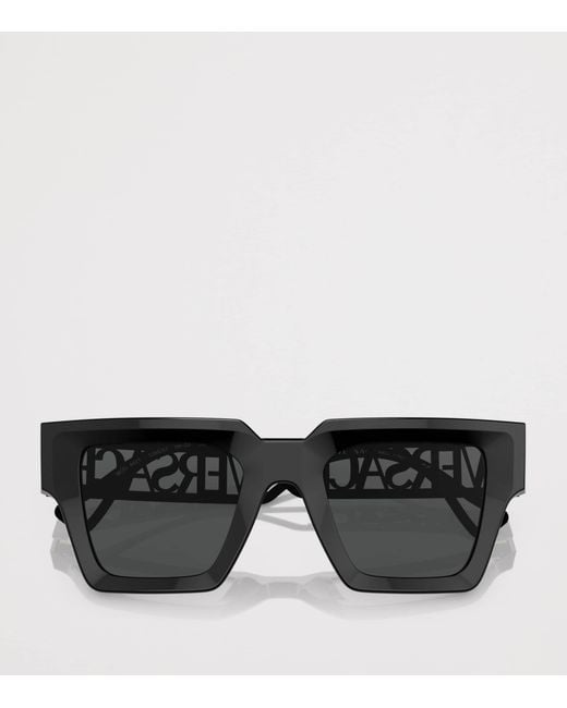 Versace Black Acetate Ve4431 Square Sunglasses