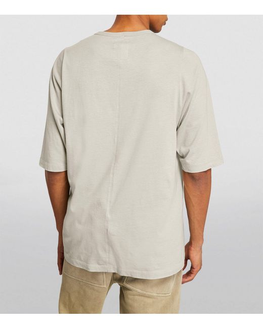 Rick Owens White X Moncler Cotton Ss Level T-shirt for men