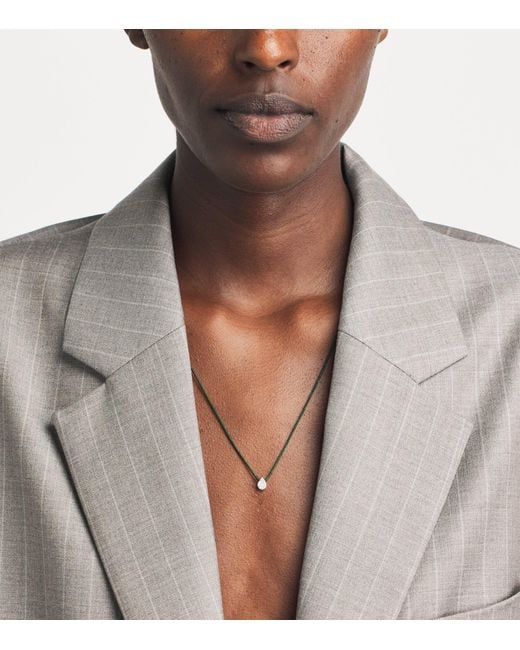 PERSÉE Natural And Diamond Danaé Cord Necklace