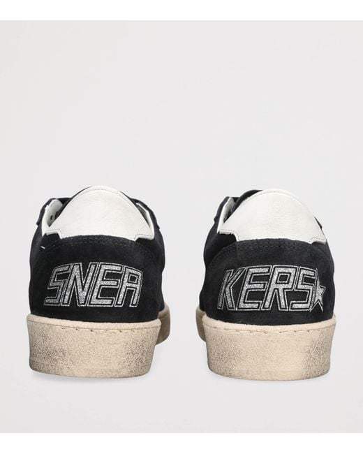 Golden Goose Deluxe Brand Blue Suede Ball Star Sneakers