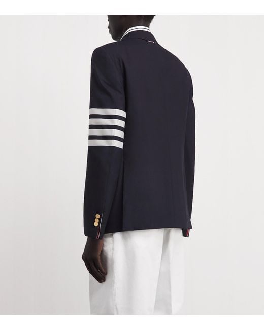 Thom Browne Black Wool 4-Bar Stripe Blazer for men