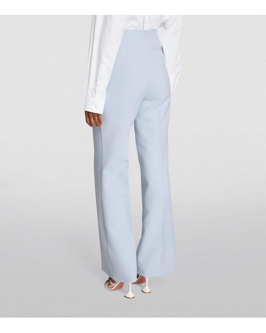 Roland Mouret Blue Tailored Trousers