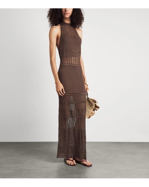 Away That Day White Crochet Zanzibar Maxi Dress