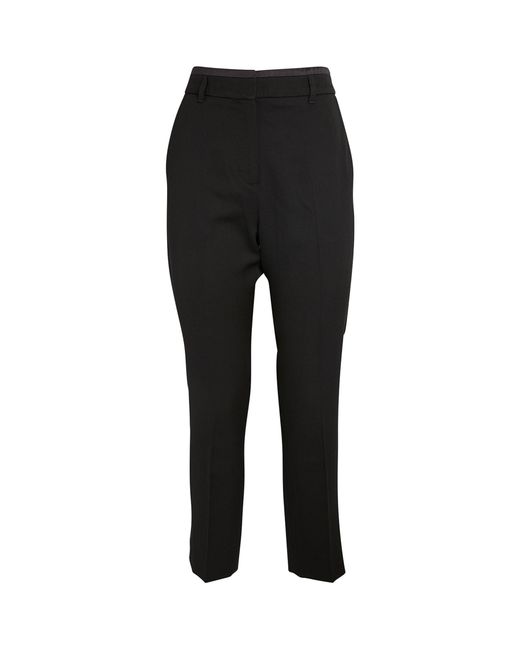 ME+EM Black Me+em Wool-blend Tuxedo Trousers