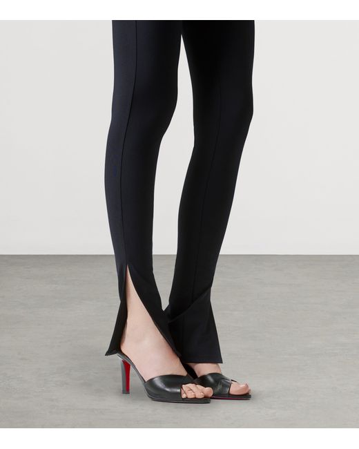 Christian Louboutin Black Fanny Slide Nappa Leather Mules 85