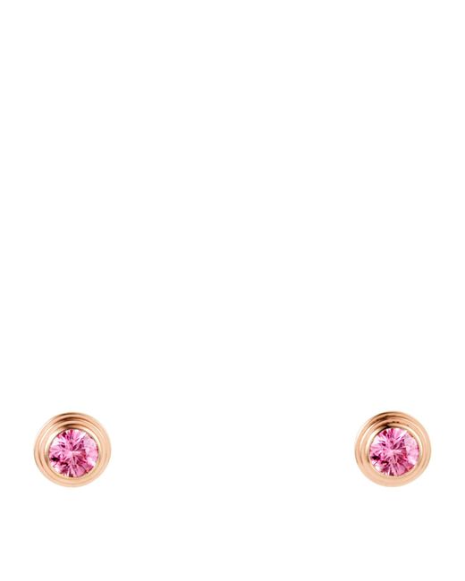 Cartier Rose Gold And Pink Sapphire D'amour Earrings