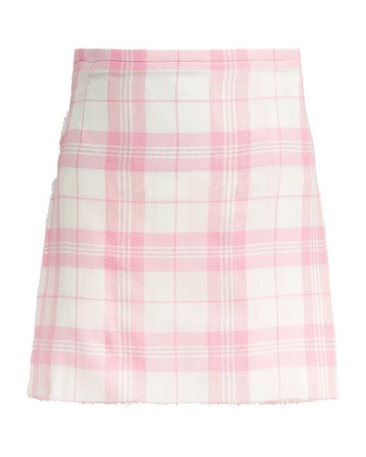 Vivienne Westwood Pink Check Pleated Mini Skirt