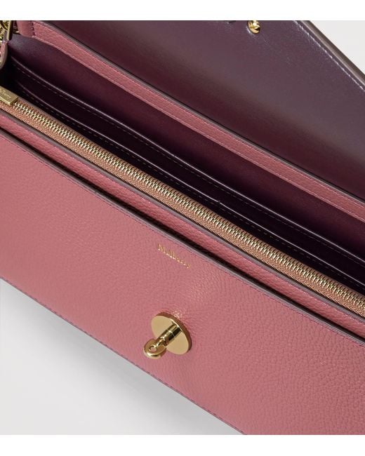 Mulberry Pink Small Darley Clutch Bag