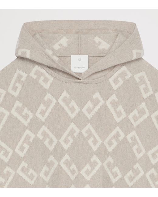 Givenchy Natural Cashmere Monogram Poncho