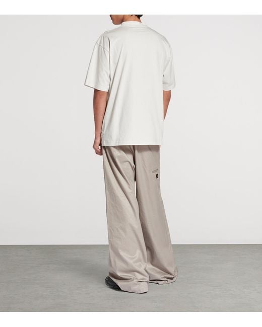 Balenciaga White Cotton Nano Bb T-Shirt for men