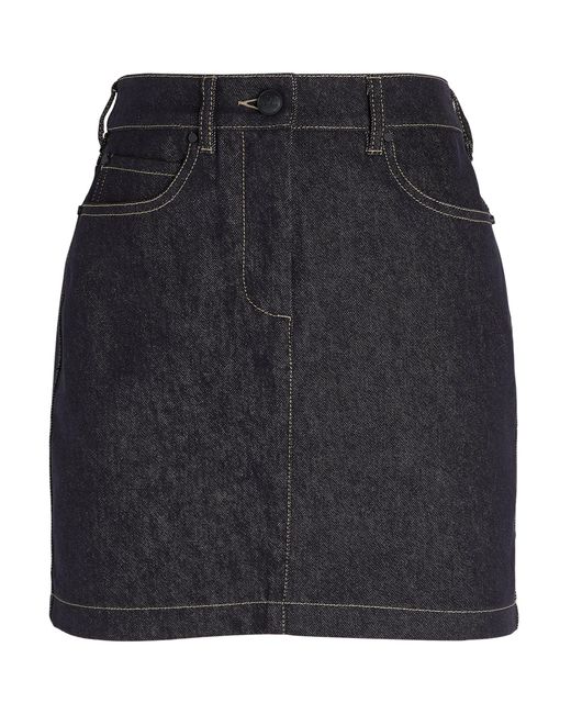 Max Mara Black Denim Mini Skirt