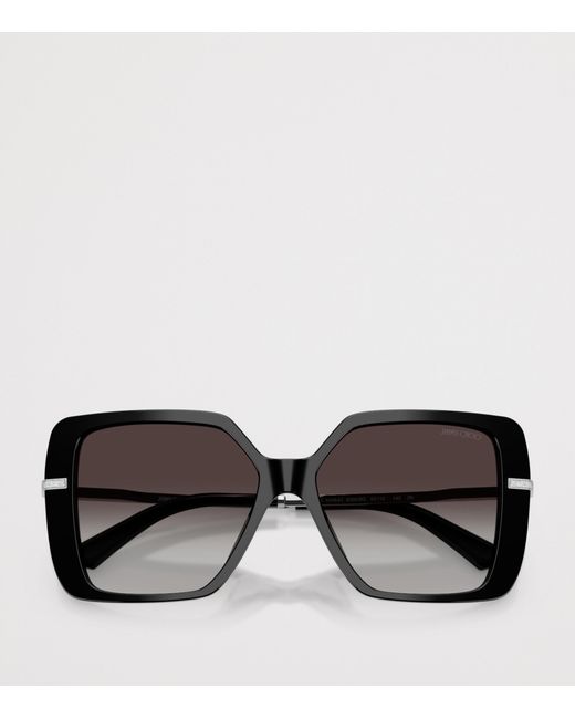 Jimmy Choo Black Square Sunglasses