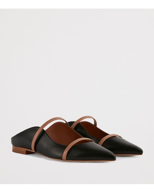 Malone Souliers Black Leather Maureen Mules