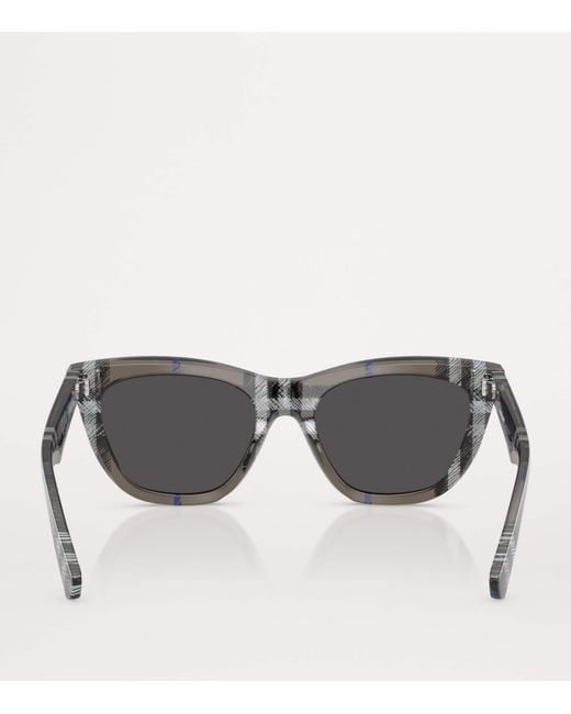 Burberry Gray Acetate Square Sunglasses