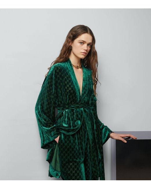 Gucci Green Velvet Robe