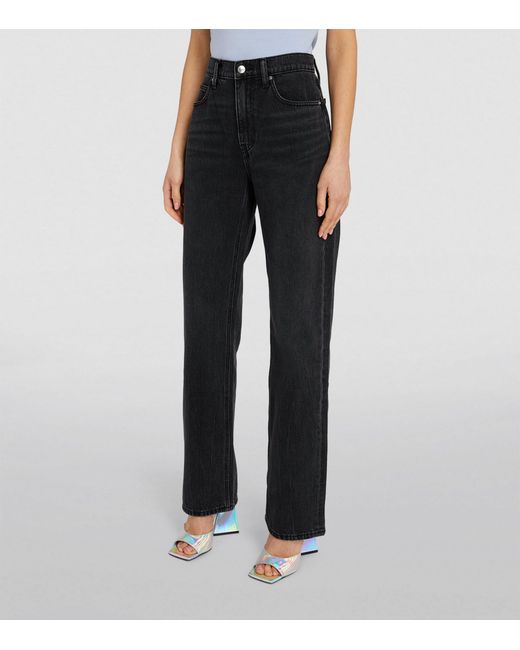 Alexander Wang Black Mid-rise Straight Jeans