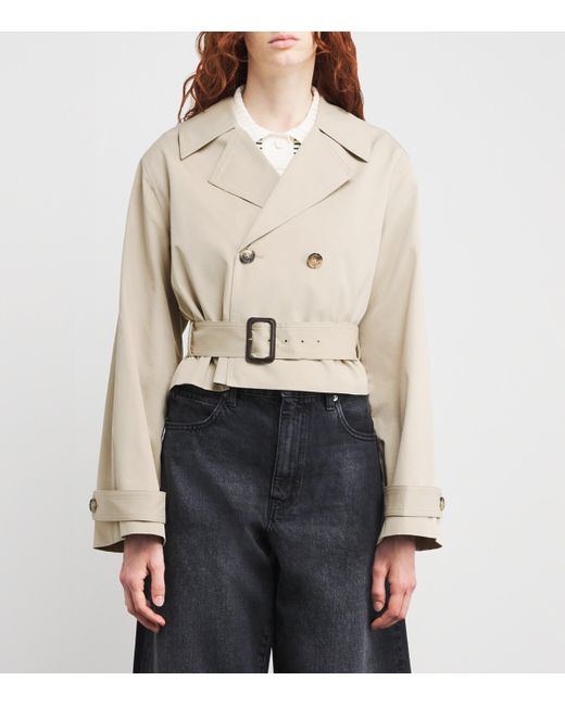 FRAME Cotton The Uniform Trench Coat in Natural | Lyst UK