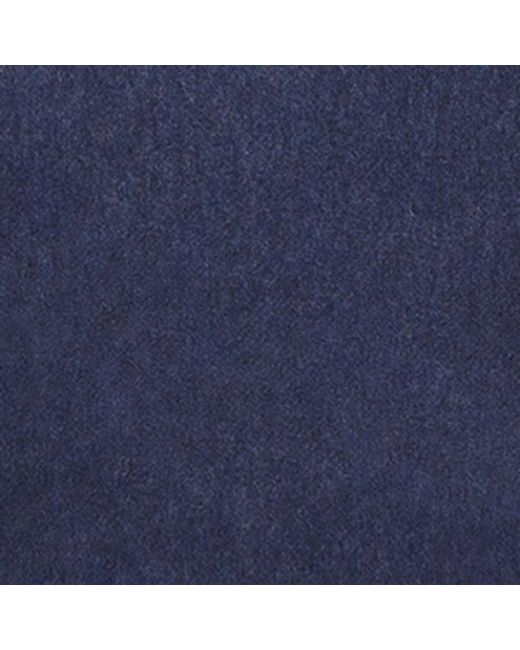 Johnstons Blue Cashmere Double-Face Scarf for men