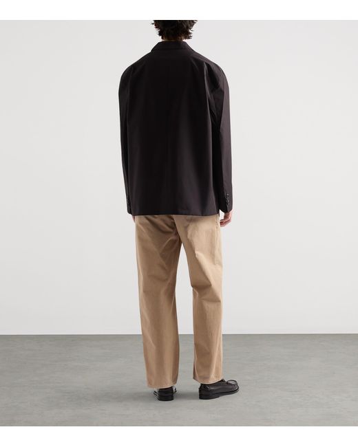 Prada Natural Cotton Gabardine Trousers for men