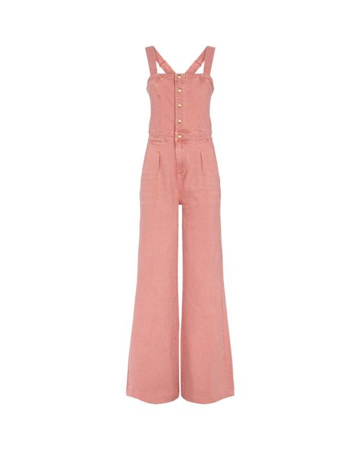 FRAME Pink Vintage Jumpsuit