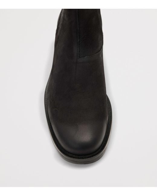 AllSaints Black Leather Bloom Chelsea Boots
