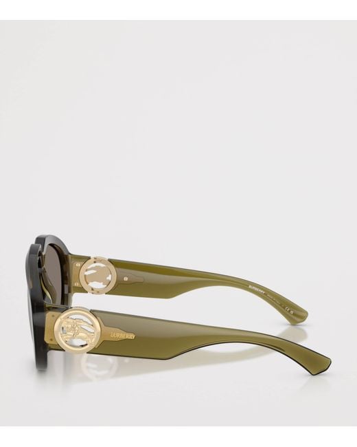 Burberry Gray Pilot Sunglasses