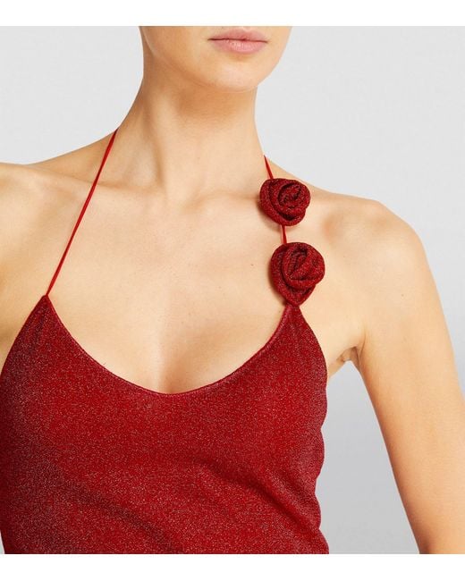 Oseree Red Lumière Rose Top