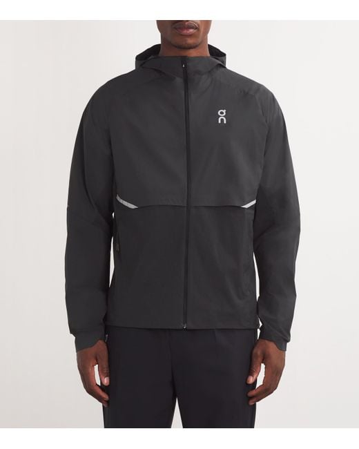 On Shoes Gray Core Running Jacket for men