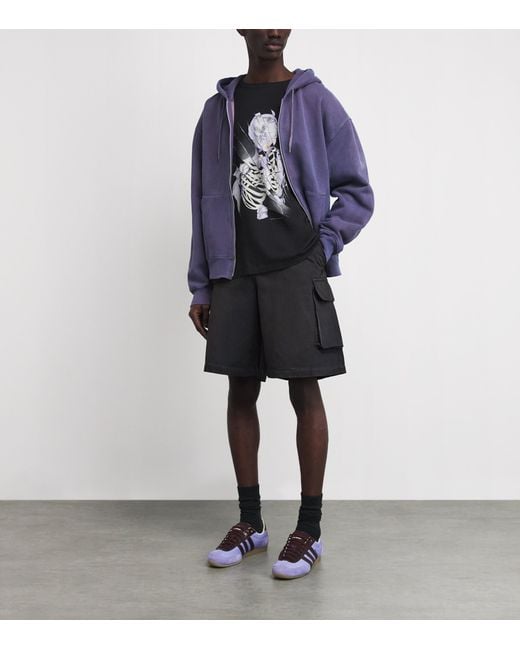 Our Legacy Blue Organic Cotton Rascal Zip-Up Hoodie for men