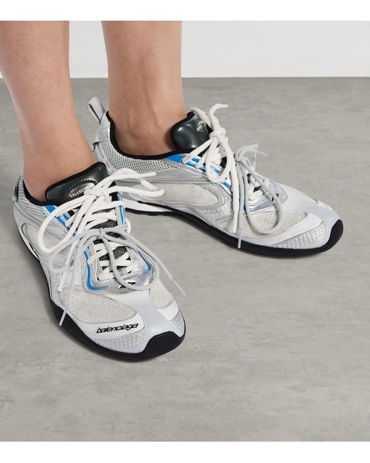 Balenciaga White Radar Gradient Lines Sneakers
