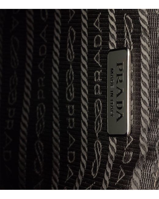 Prada Brown Leather Logo Pouch for men