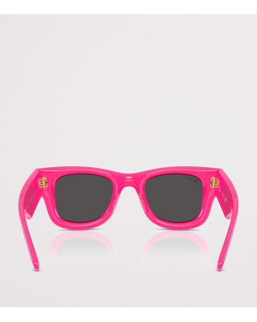 Ray-Ban Pink X A$Ap Rocky Wayfarer Puffer Sunglasses