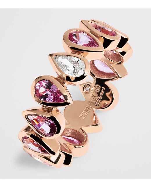 SHAY Pink And Sapphire Eternity Ring