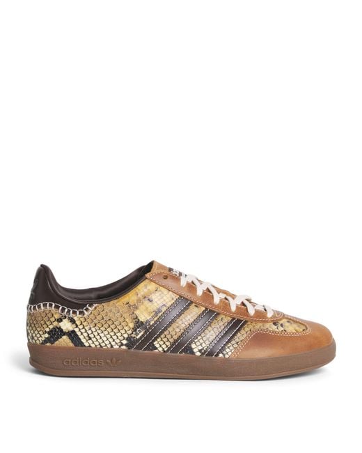 Adidas Brown X Wales Bonner Snake Gazelle Sneakers for men