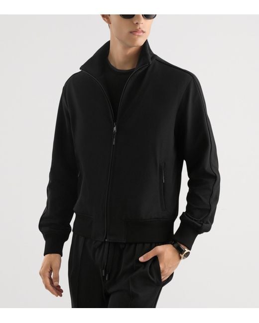 Dolce & Gabbana Black Zipped Cardigan for men