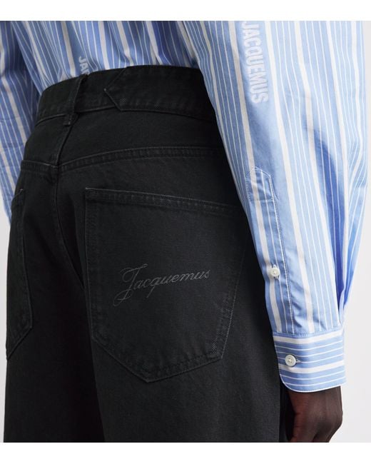 Jacquemus Black Straight-Fit Jeans for men