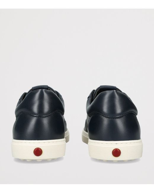 Tod's Blue Leather Elastic Cassetta Sneakers for men