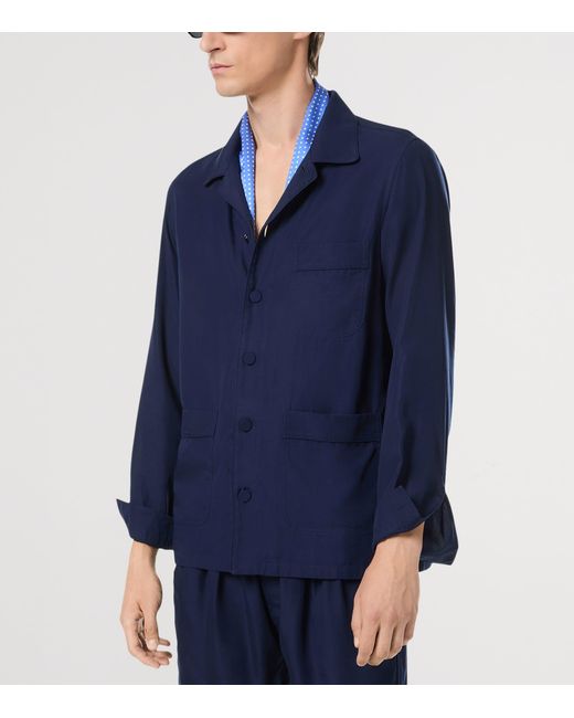 Tom Ford Blue Cotton Overshirt for men