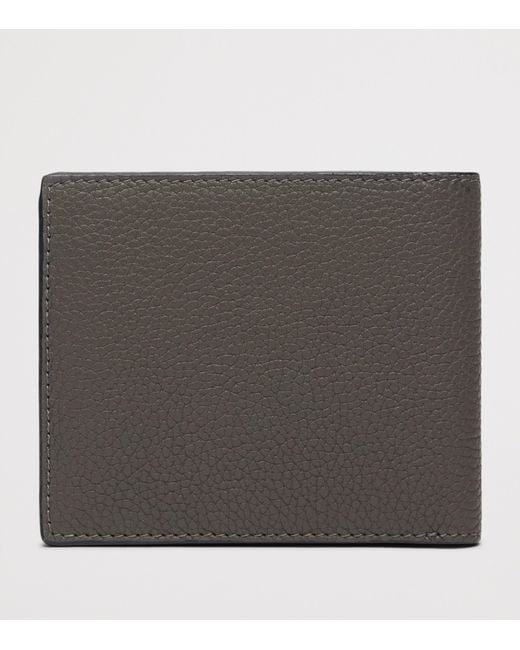 Tom Ford Black Grained Leather Bifold Wallet for men