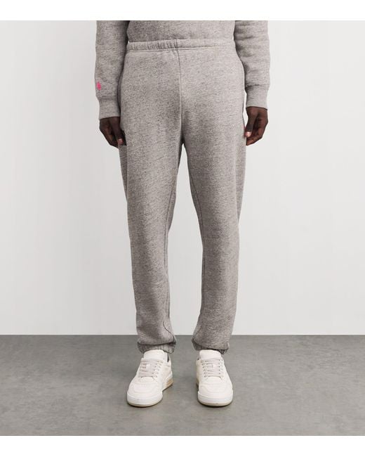 Polo Ralph Lauren Gray Cotton-Blend Logo Sweatpants for men