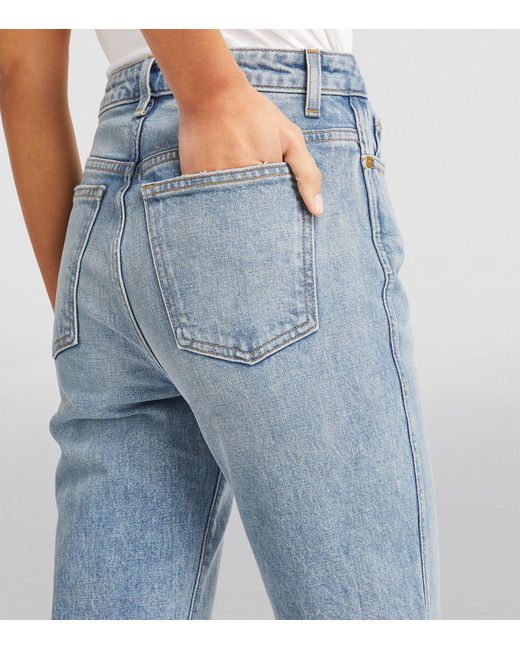 Khaite Blue Danielle Straight Jeans