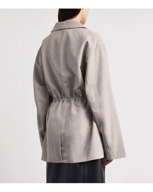 St. Agni Gray Drawstring Blazer