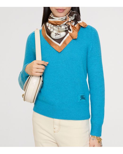 Burberry Metallic Silk Check Scarf