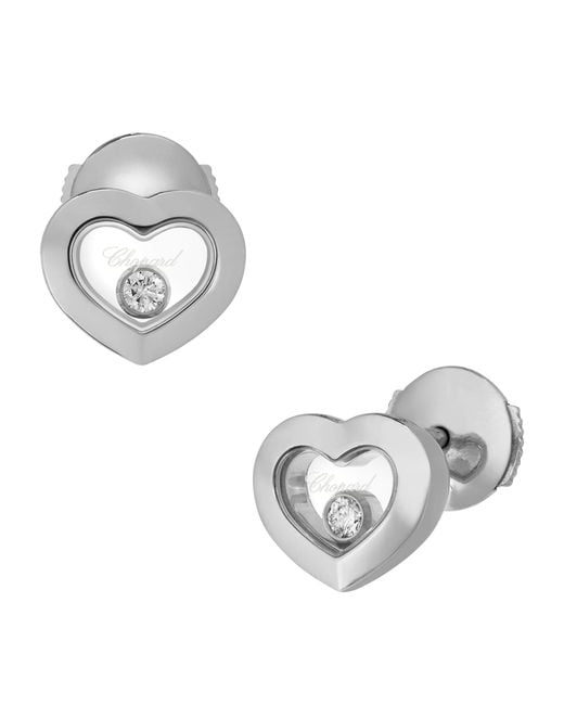 Chopard Metallic And Diamond Happy Diamonds Icons Earrings