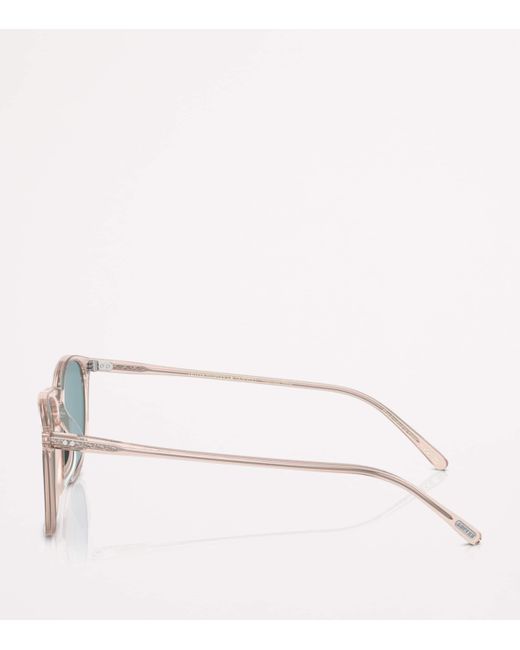 Oliver Peoples Blue Finley 1993 Sun Round Sunglasses