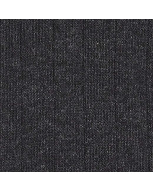 Falke Black Wool-Cashmere Blend Lhasa Ribbed Socks for men