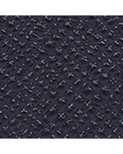 Smythson Blue Panama Leather Stripe Luggage Tag for men